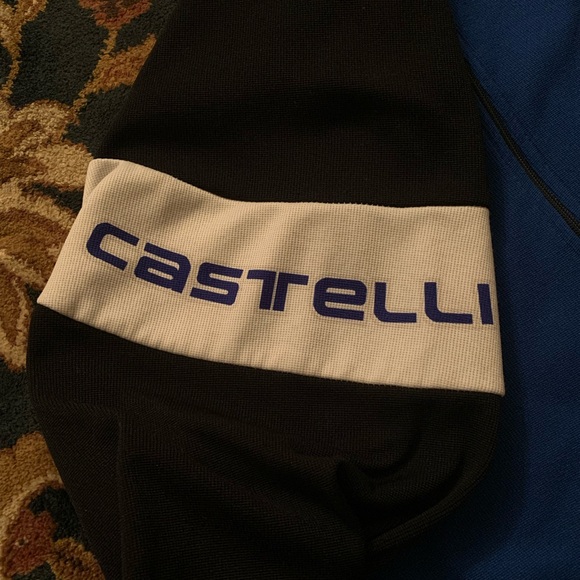 🚴♂️CASTELLI BLUE & BLACK LONG SLEEVE BACK POCKET CYCLING JERSEY - SIZE L 🚴♂️ - Picture 5 of 11